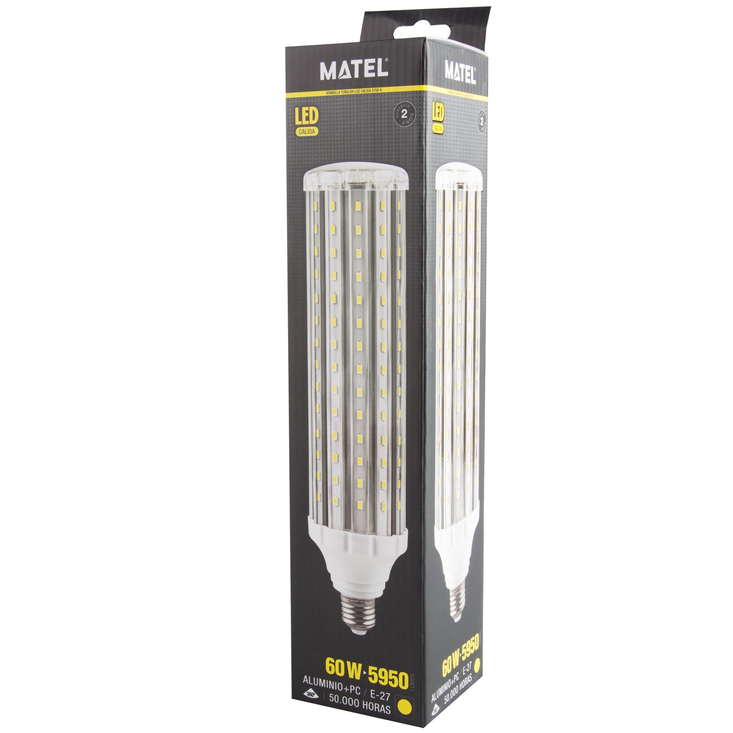 LAMPADA LED TUBULAR E27 8W 10W 12W 25W 30W 40W 50W 60W 360º 230V AC