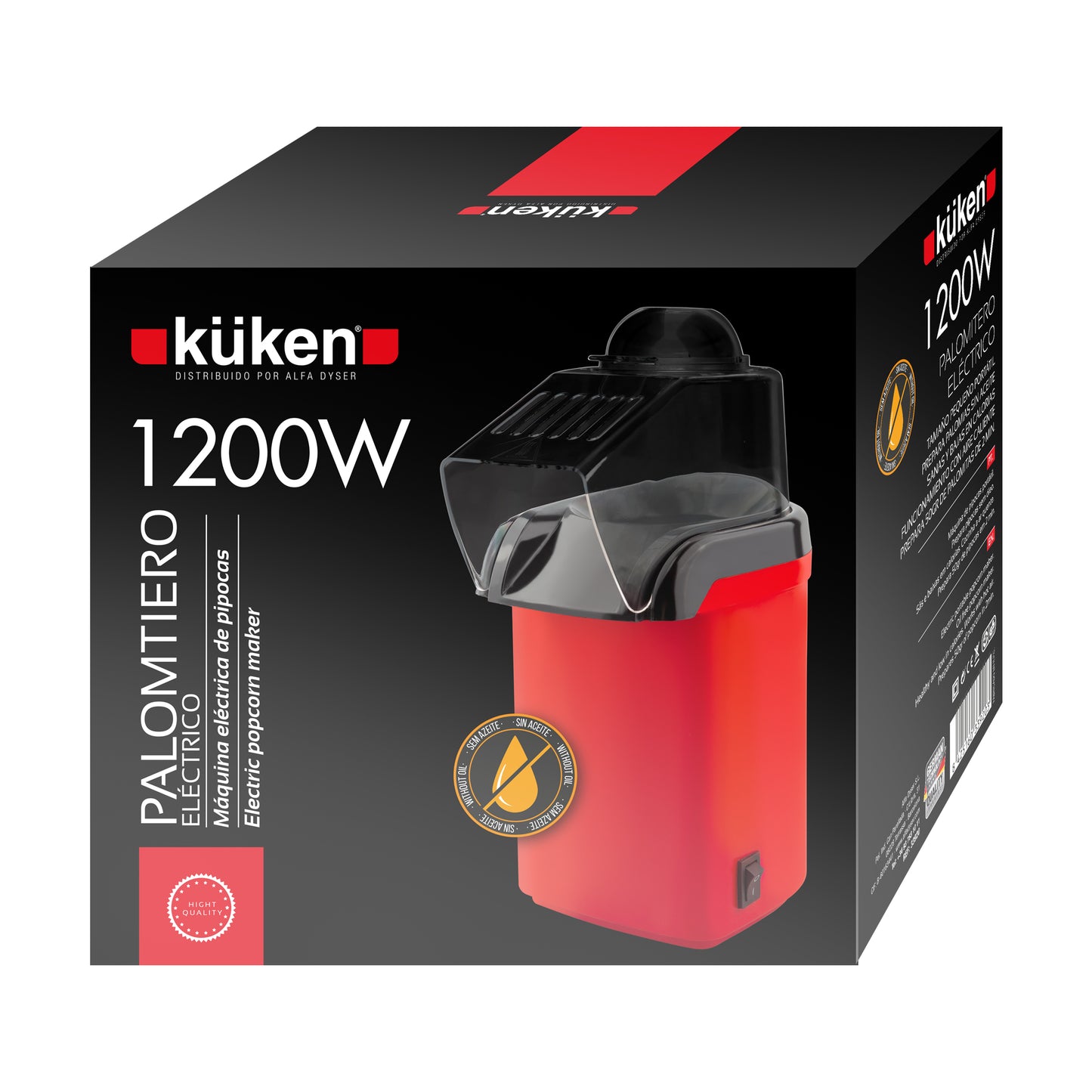 PIPOCA ELÉTRICA KÜKEN 1200W