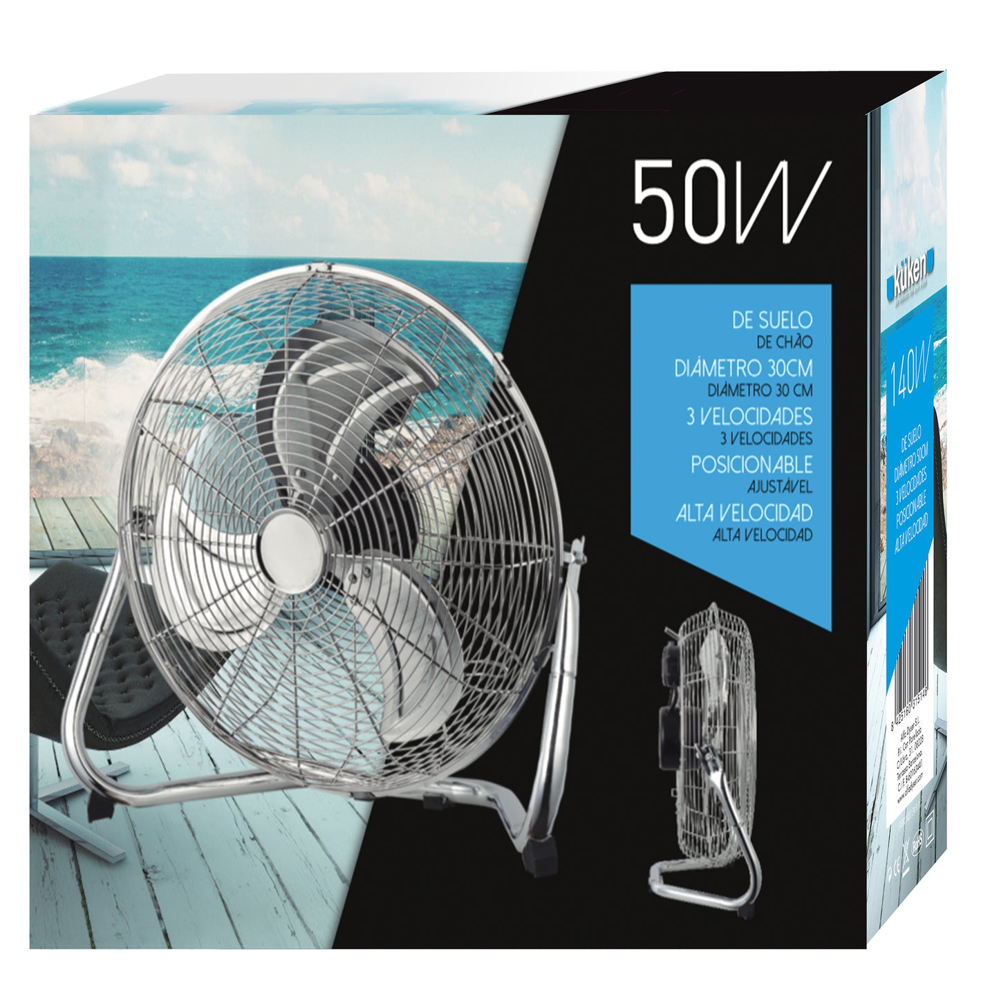 VENTILADOR DE PISO KUKEN 50W
