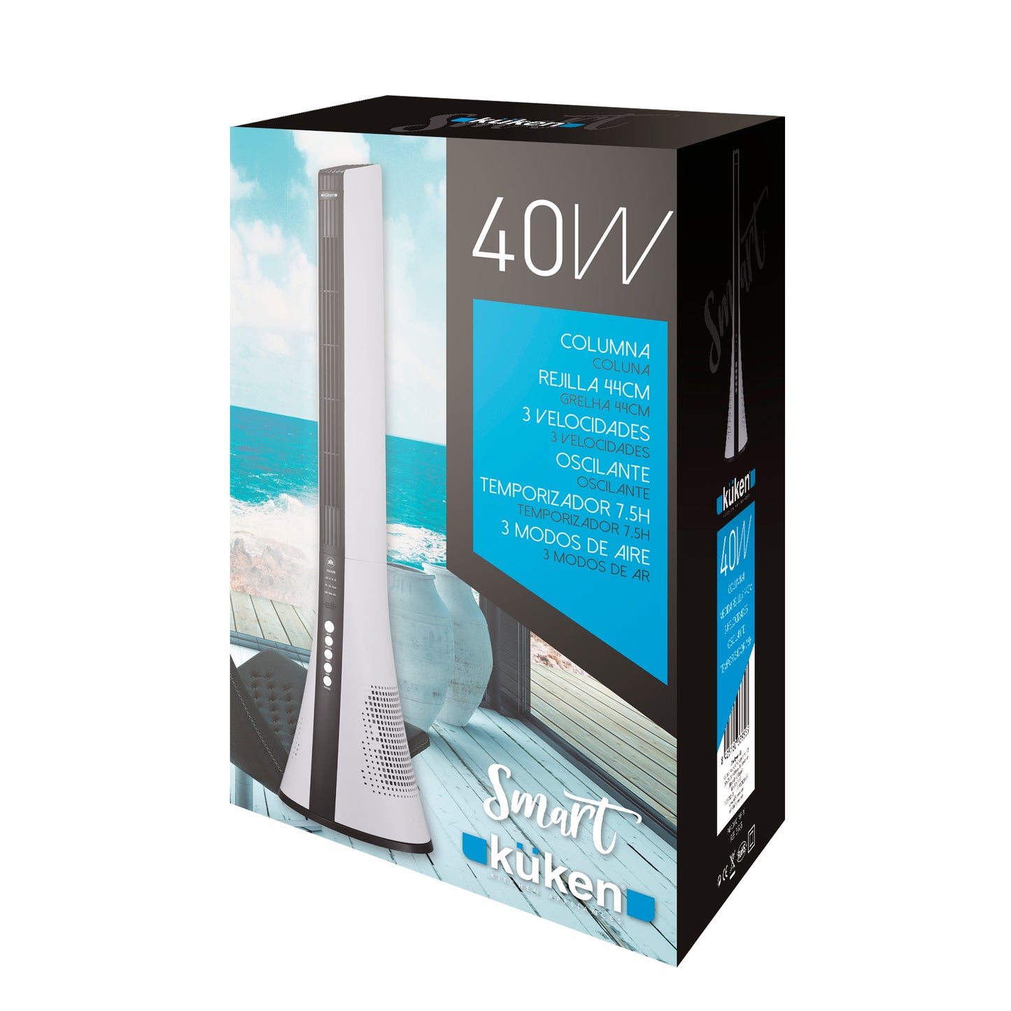 VENTILADOR DE COLUNA INTELIGENTE 40W KÜKEN