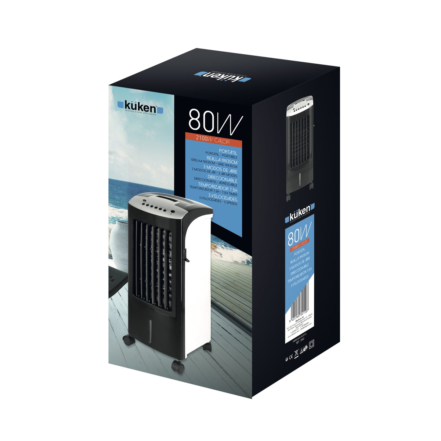 KÜKEN AR CONDICIONADO FRIO 80W CALOR 2100W