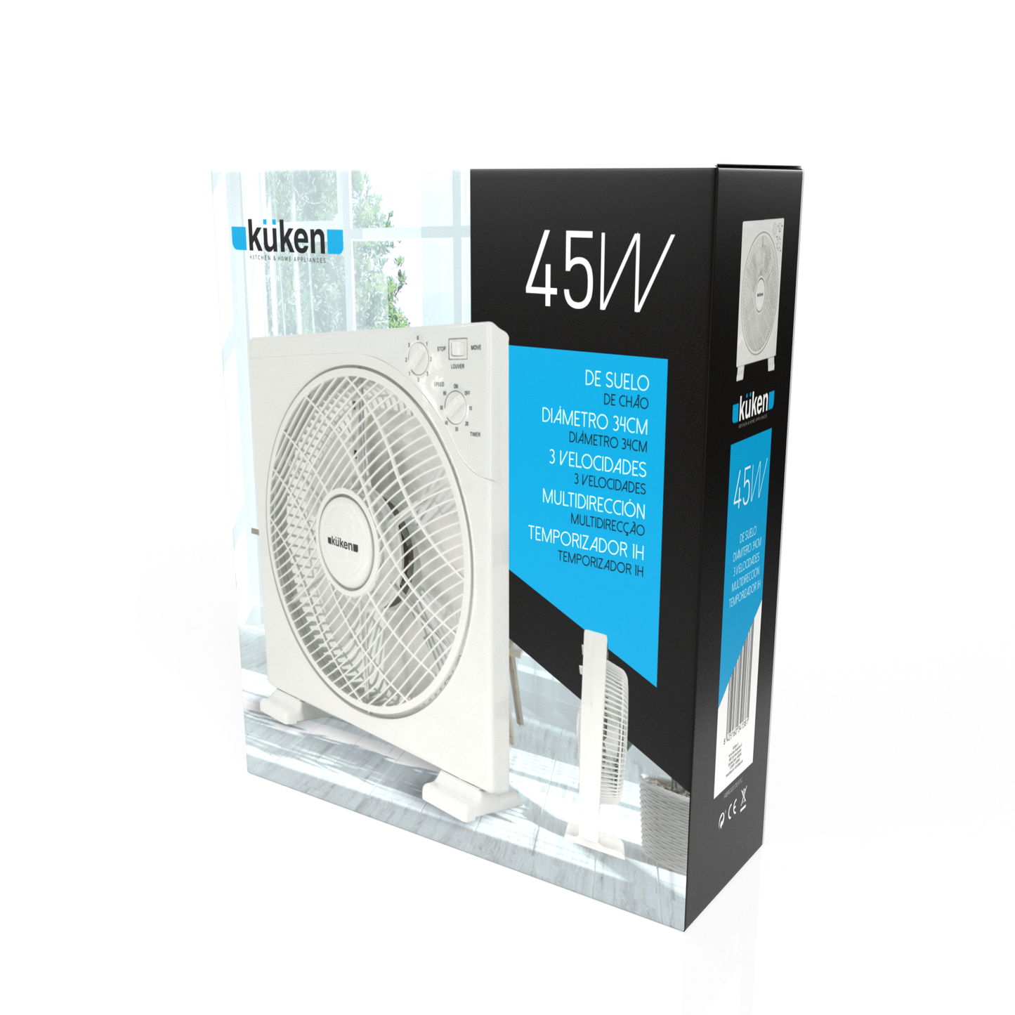 VENTILADOR DE PISO KUKEN 45W