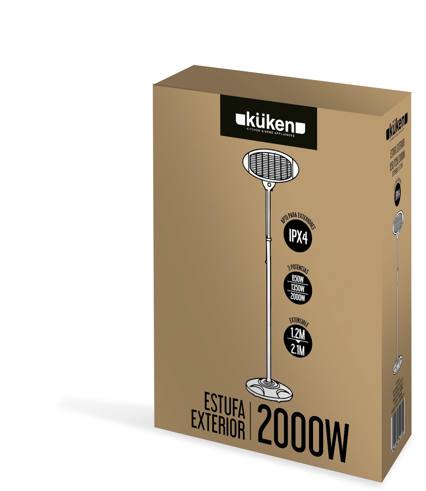 FOGÃO AO AR LIVRE KÜKEN 650/1350/2000W