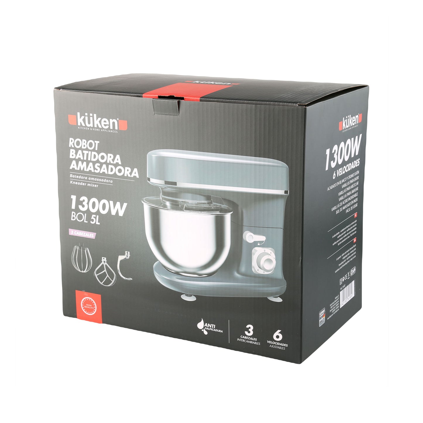 MISTURADOR DE ROBÔ KÜKEN 1300W CINZA