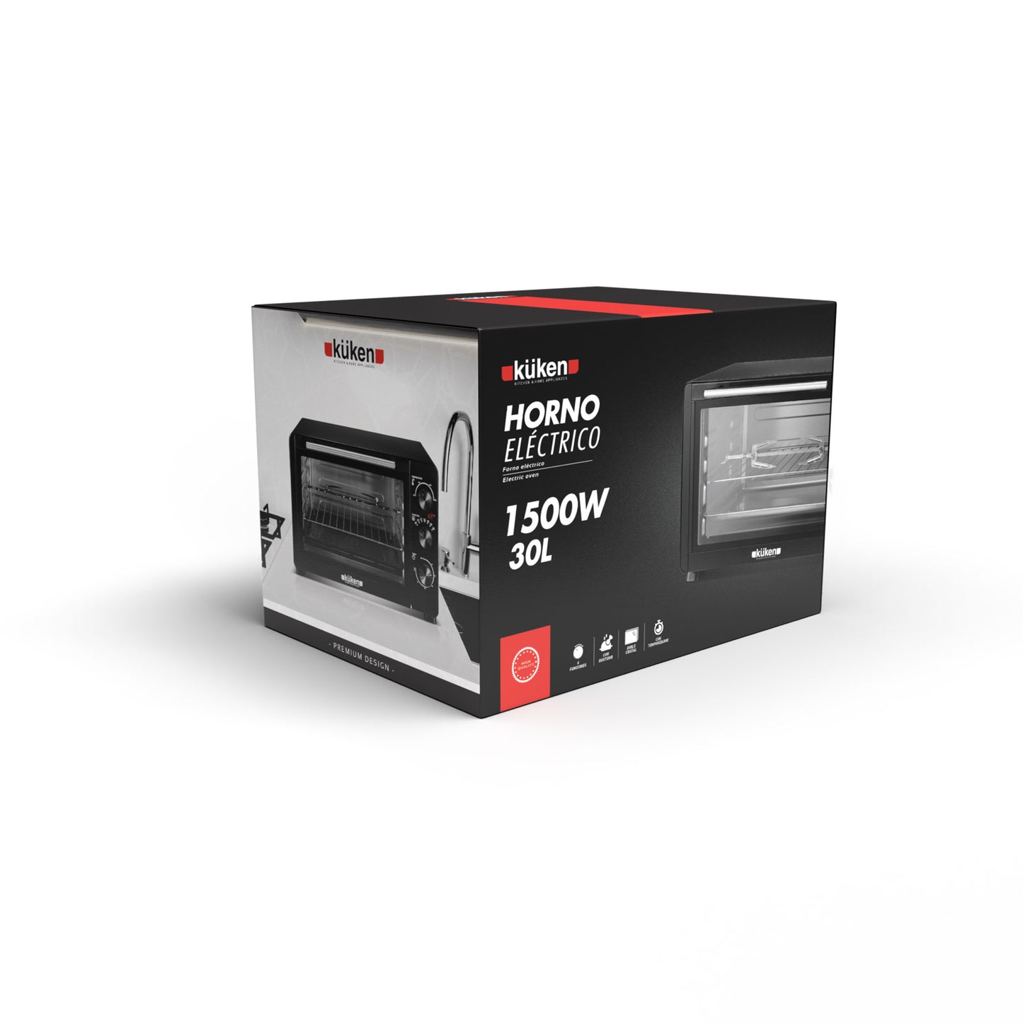 FORNO ELÉTRICO KÜKEN 30 LITROS 1500W