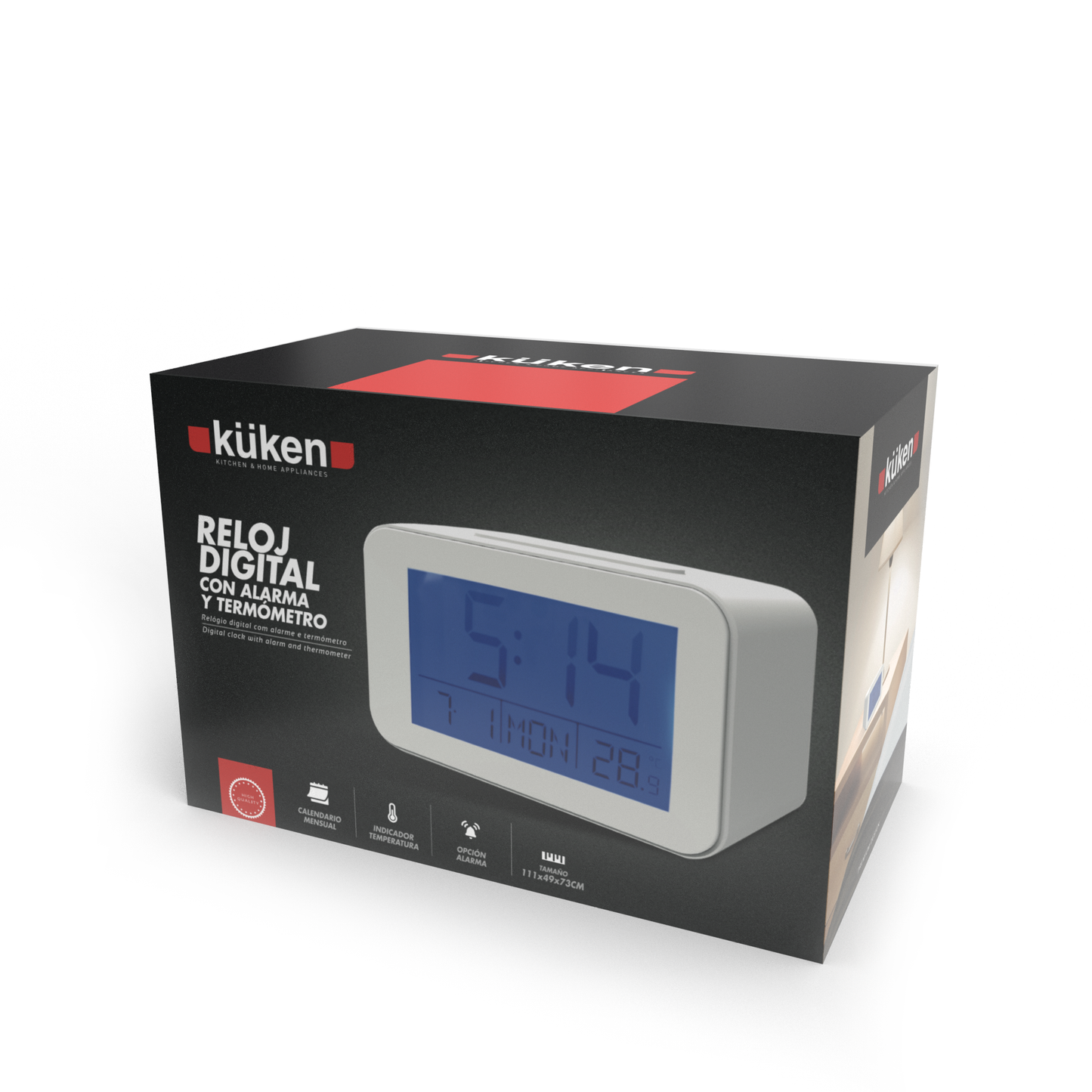 RELÓGIO DIGITAL COM ALARME E TEMPERATURA