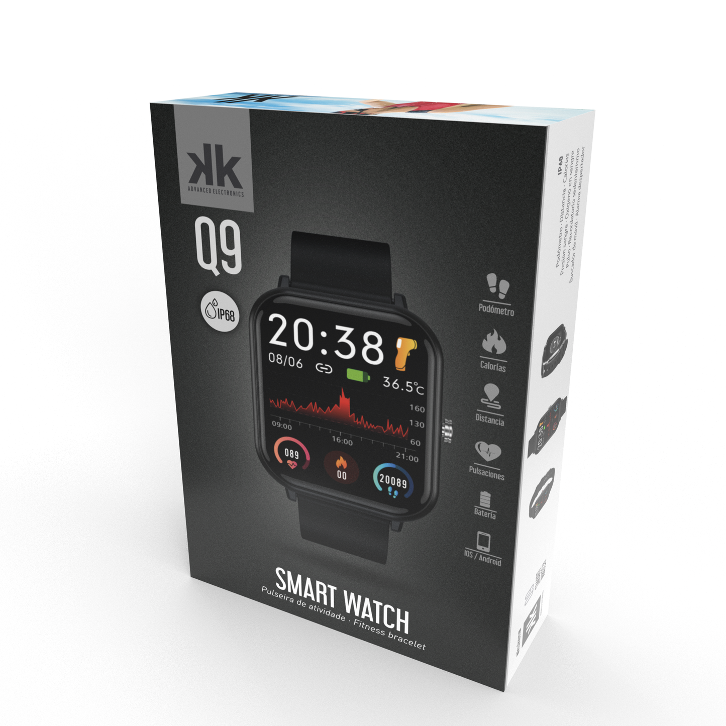 RELÓGIO SMART WATCH Q9 PRO KUKEN