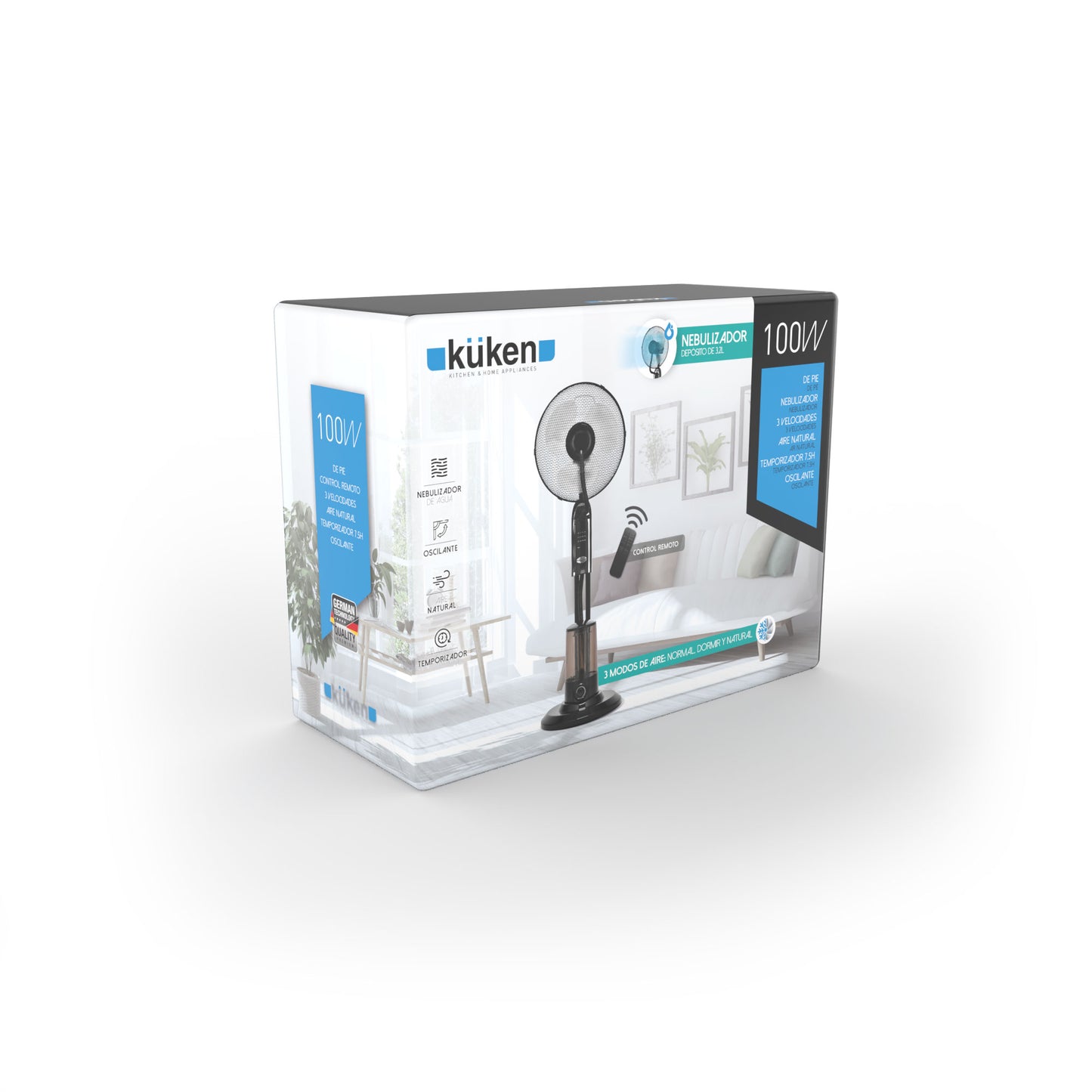 VENTILADOR NEBULIZADOR KÜKEN 100W COM CONTROLE