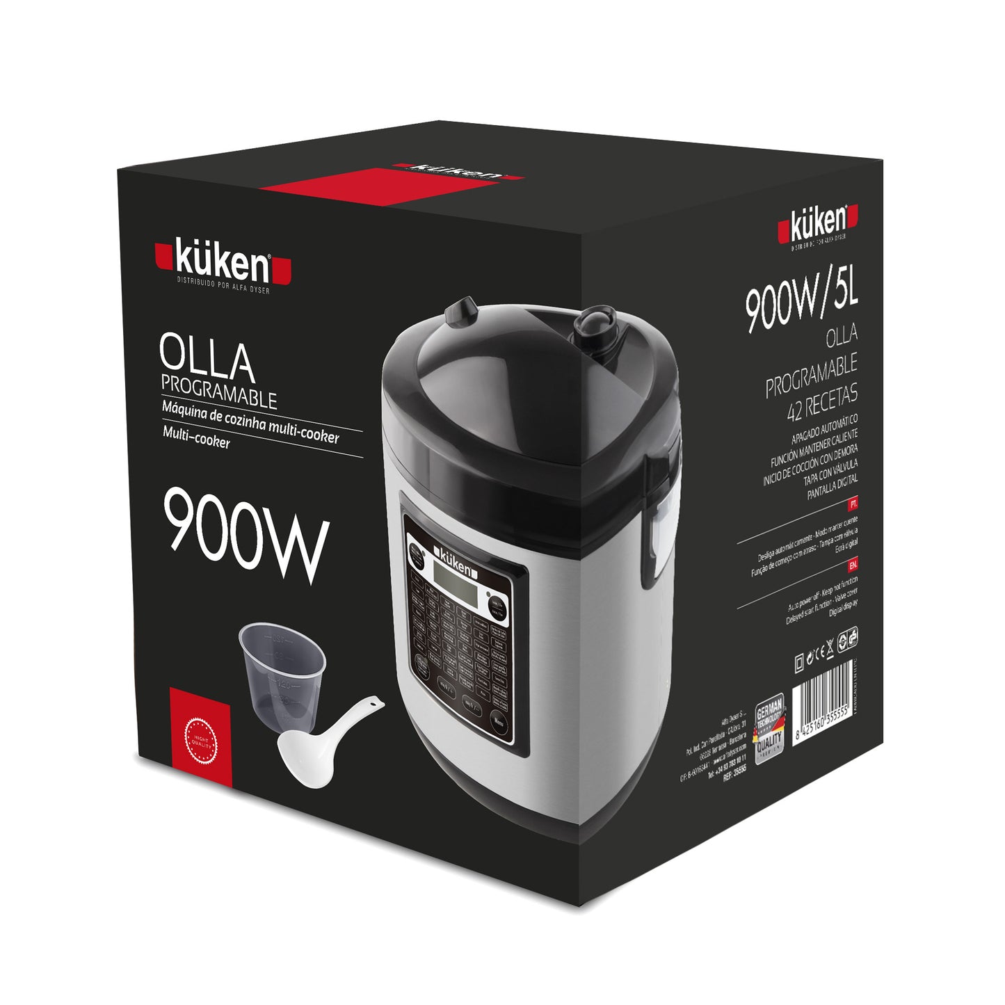 COZEDOR PROGRAMÁVEL KUKEN 900W 5L