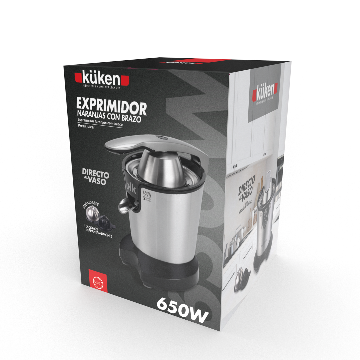 ESPREMEDOR DE LARANJA KUKEN 650W COM BRAÇO