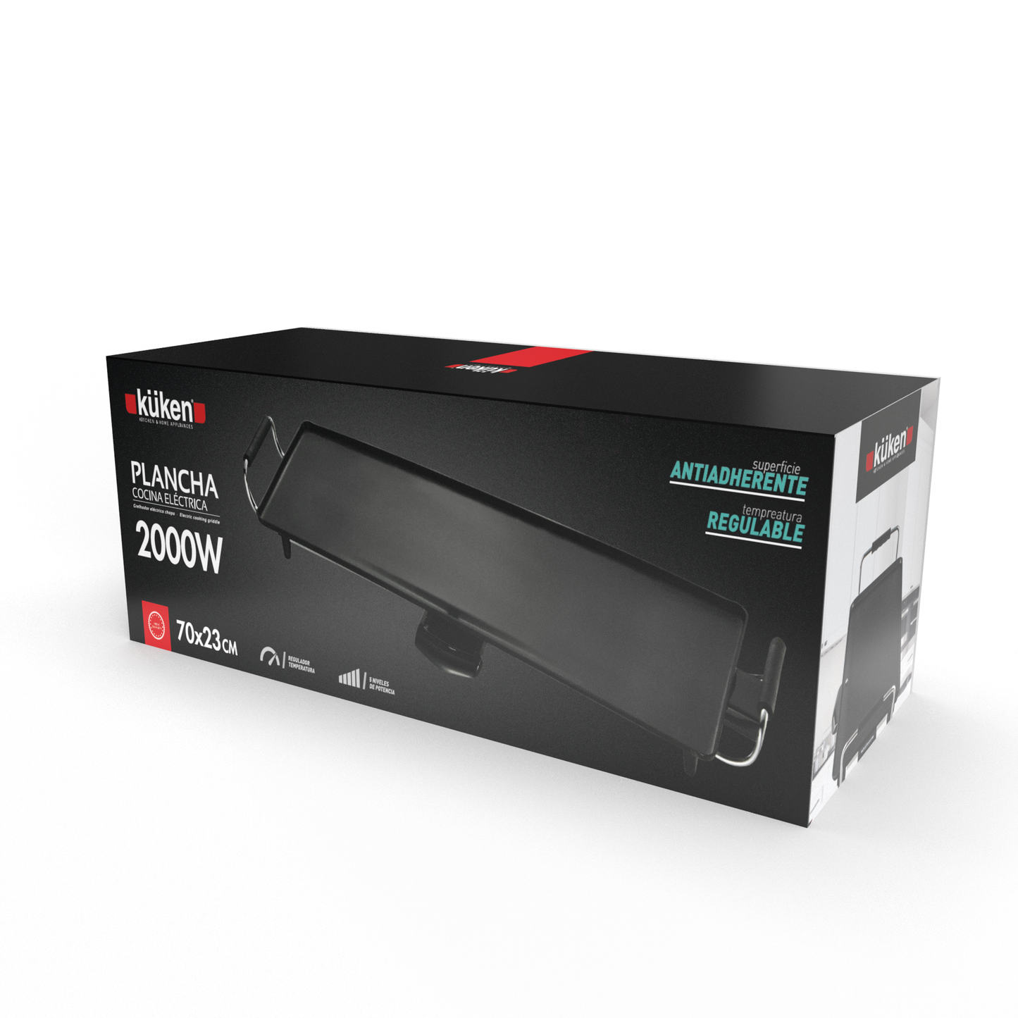 CHAPA ELÉTRICA KÜKEN 2000W 70X23CM