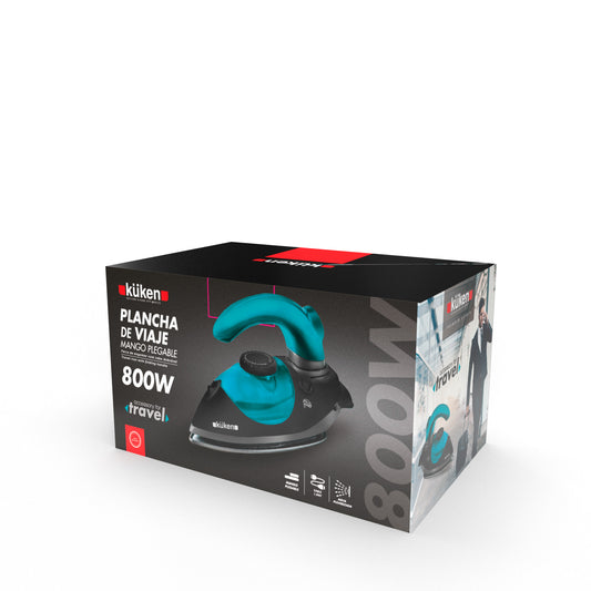 FERRO A VAPOR DE VIAGEM 800W ANTI-ADERENTE KUKEN