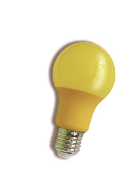 LÂMPADA E27 REPELENTE DE INSECTOS 8W AMARELA 230V AC