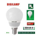 LÂMPADA LED E14 4W 250LM LUZ QUENTE 3000K 230V AC