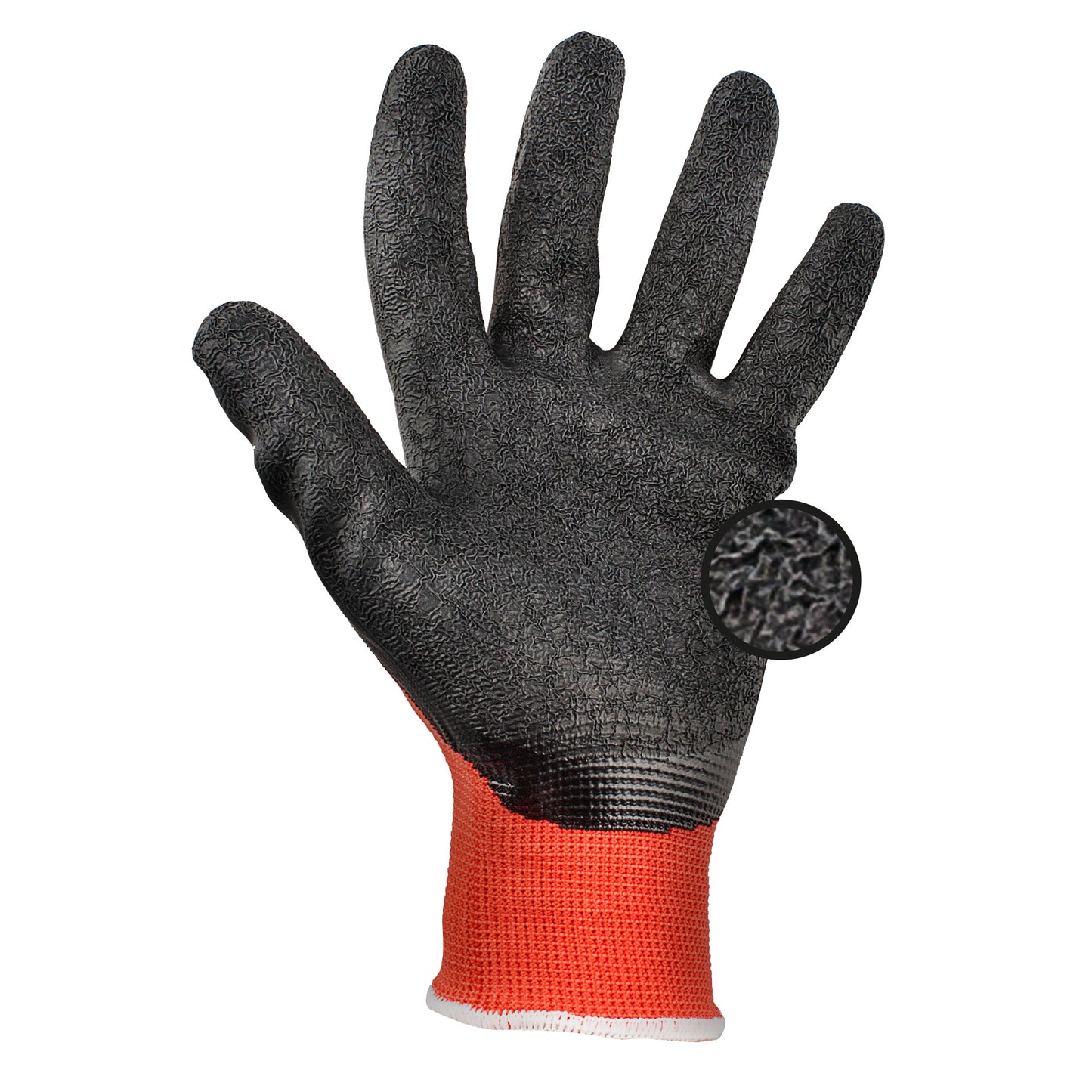 LUVA DE SEGURANÇA GUANTE LATEX WORKFIT VERMELHO-PRETO 8" 9" 10"