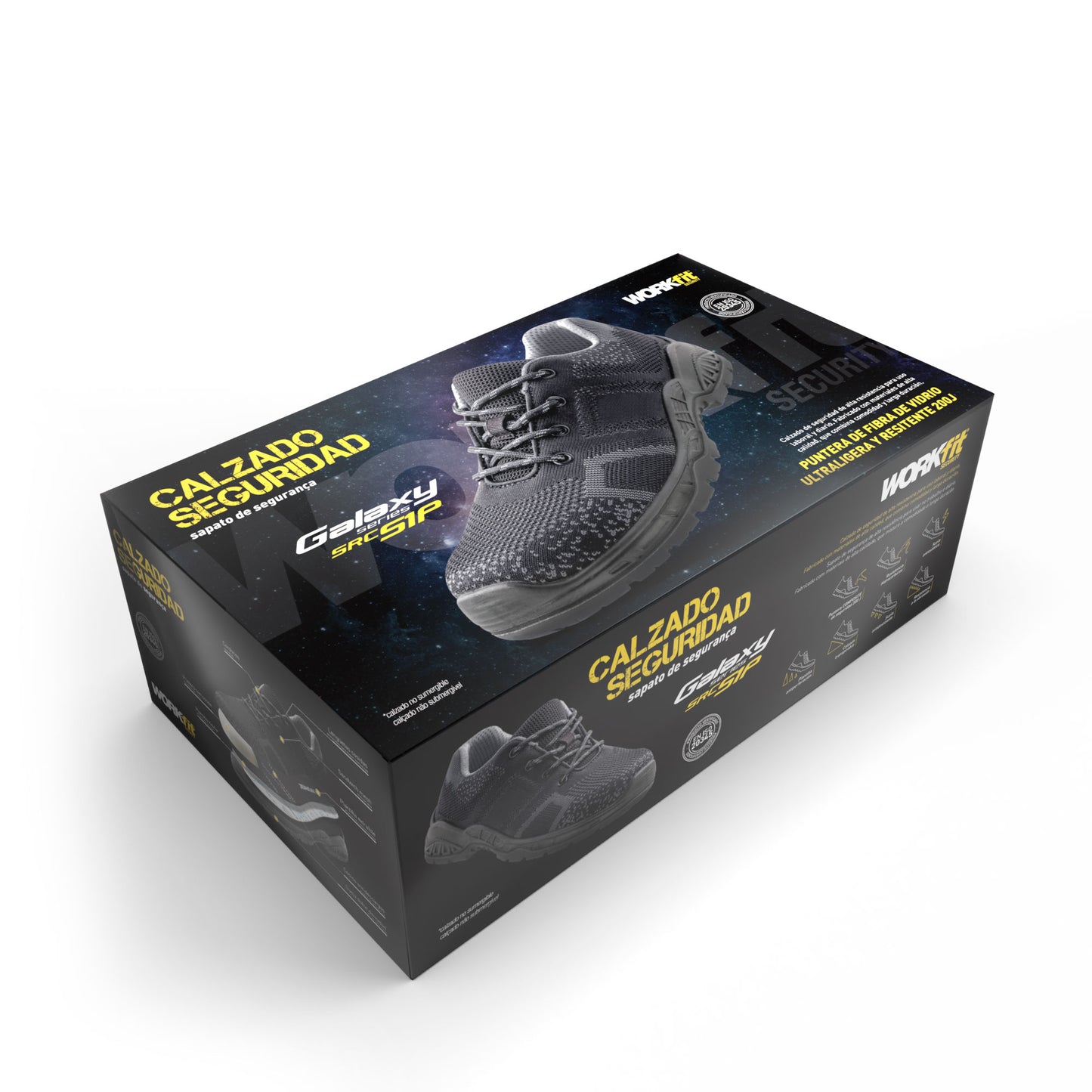 CHAUSSURES DE SÉCURITÉ WORKFIT GALAXY GRIS Nº 37 - 47