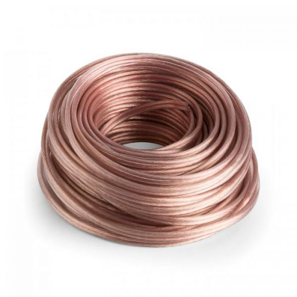 Transparent column wire 2x1.0mm² CCA 1m