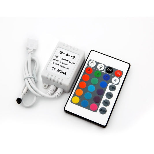 Controlador RGB Com Comando IR 12V 144W - Max 12A