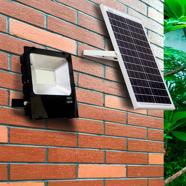 PROJECTEUR LED SOLAIRE AVEC COMMANDE ANTHRACITE 30W / 60W / 100W / 200W