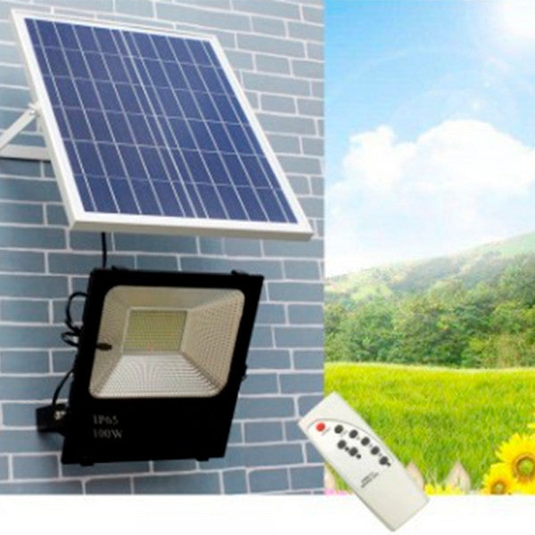 PROJECTEUR LED SOLAIRE AVEC COMMANDE ANTHRACITE 30W / 60W / 100W / 200W