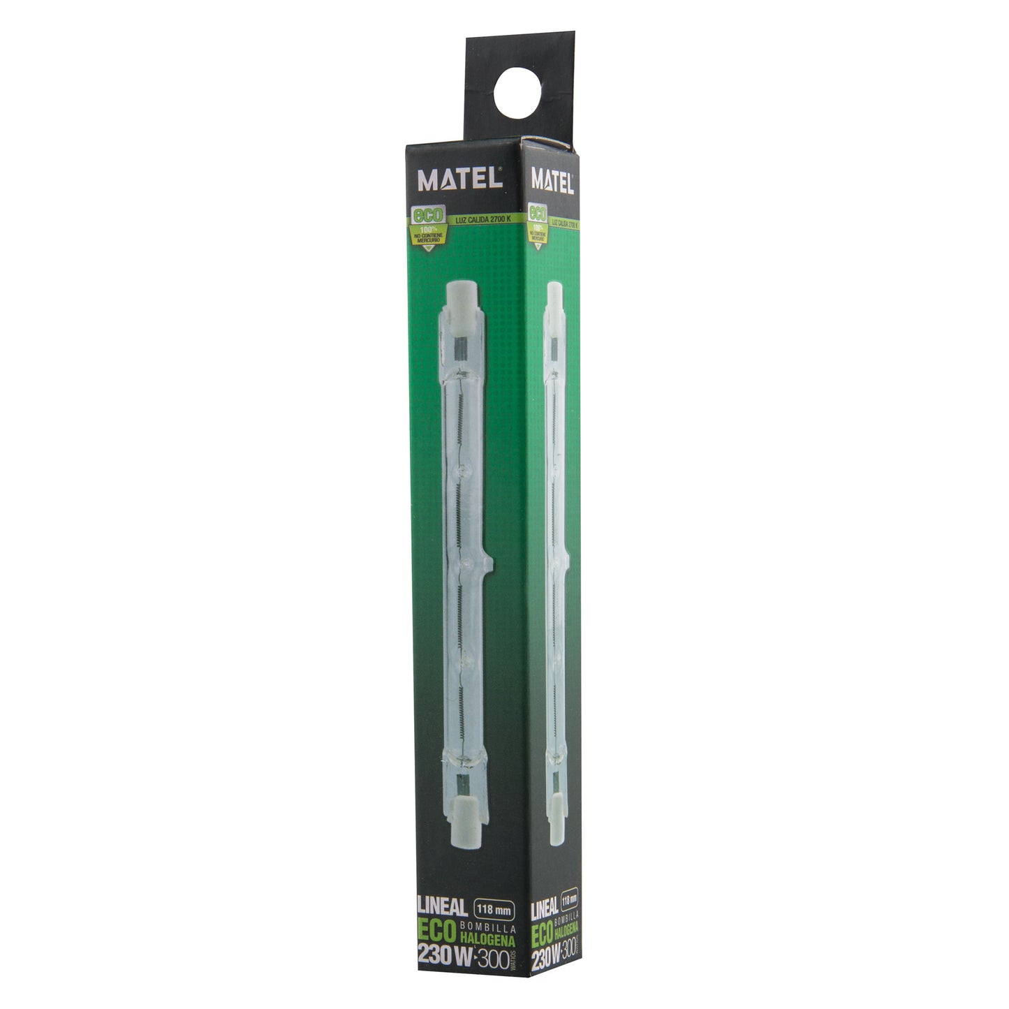 LAMPADA LINEAR ECO HALOGÉNIO 78MM / 118MM 80W 120W 160W 200W 230W 400W 2700 K