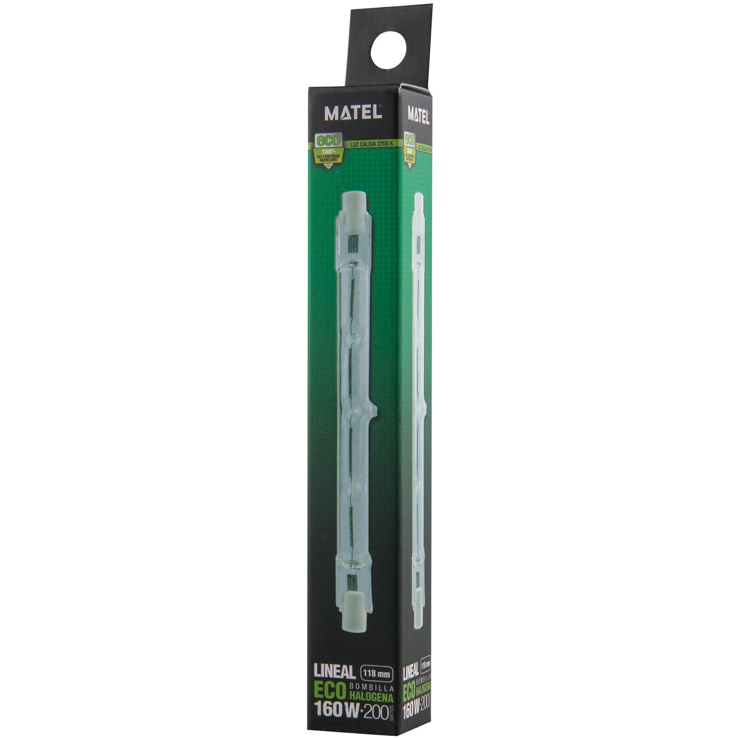 LAMPADA LINEAR ECO HALOGÉNIO 78MM / 118MM 80W 120W 160W 200W 230W 400W 2700 K