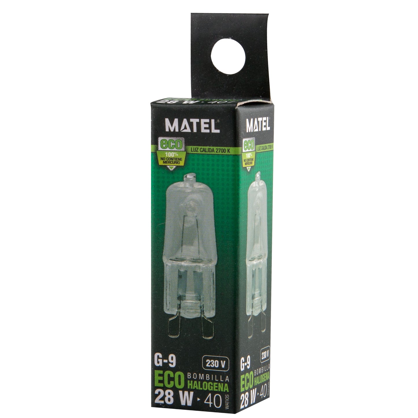 LAMPADA HI - PIN G9 230V AC ECO HALOGÉNIO 18W 28W 42W 52W 2700 K