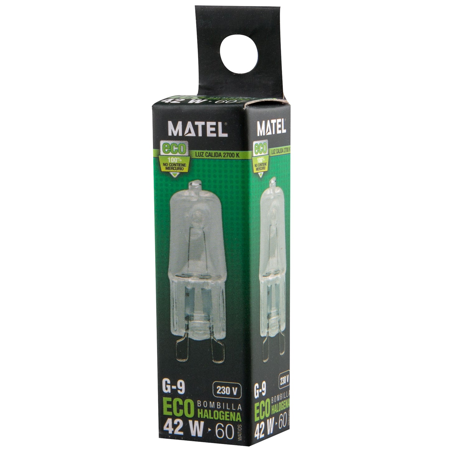 LAMPADA HI - PIN G9 230V AC ECO HALOGÉNIO 18W 28W 42W 52W 2700 K