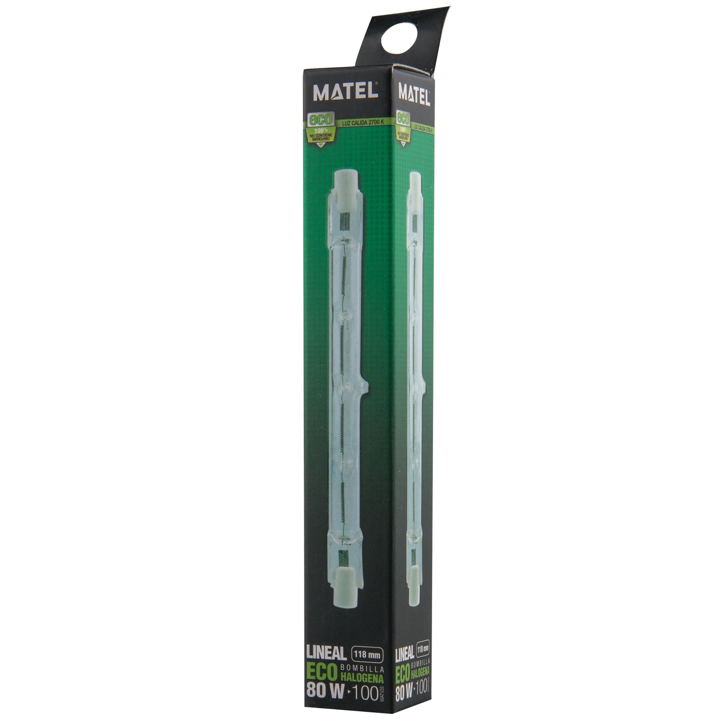 LAMPADA LINEAR ECO HALOGÉNIO 78MM / 118MM 80W 120W 160W 200W 230W 400W 2700 K