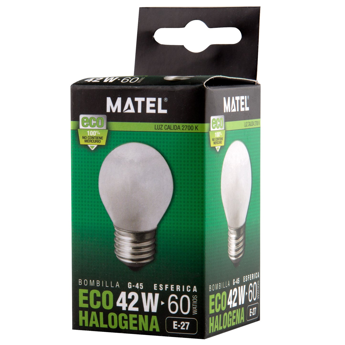 LAMPADA E14 / E27 BOLA 28W 42W ECO HALOGÉNIO CLARA / MATE 230V AC