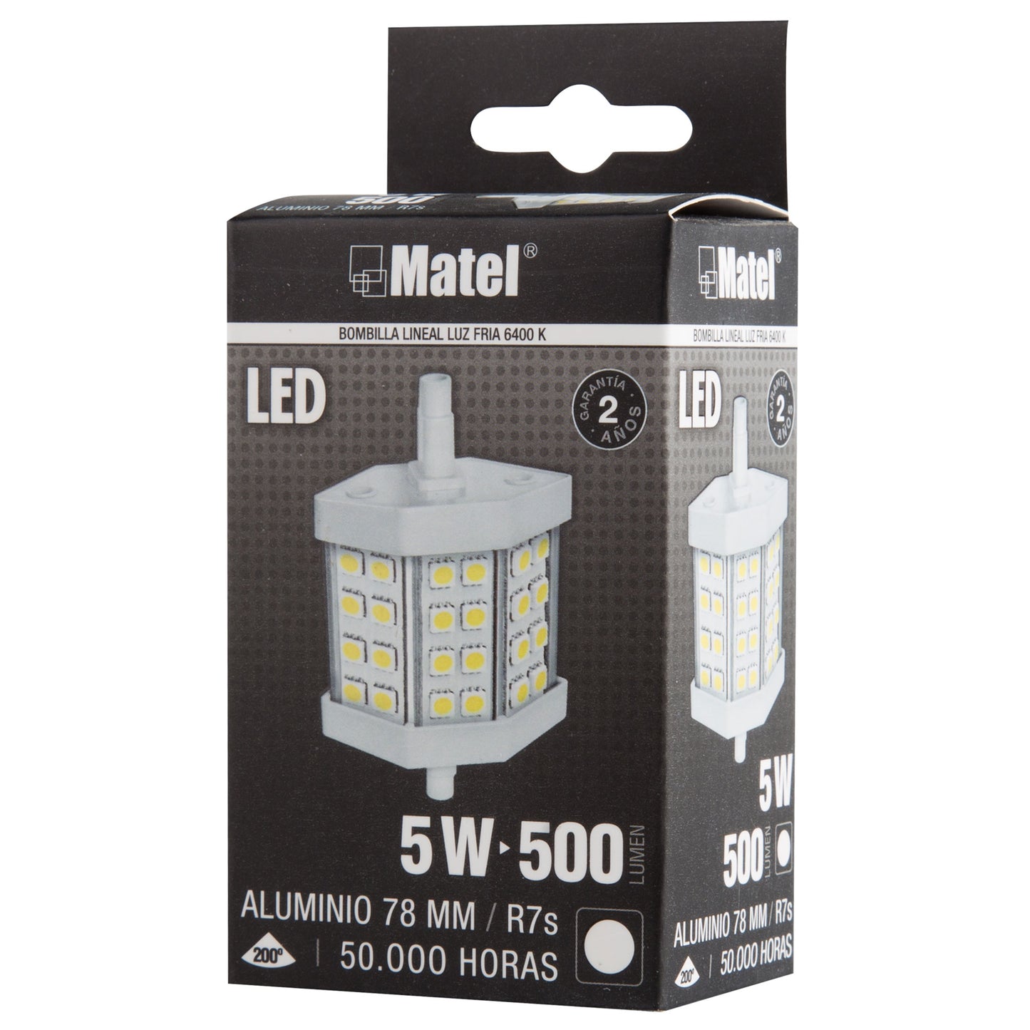 LAMPADA LED R7S 5W 450LM 78MM LUZ QUENTE 2700K 230V (OUTLET STOCK LIMITADO)
