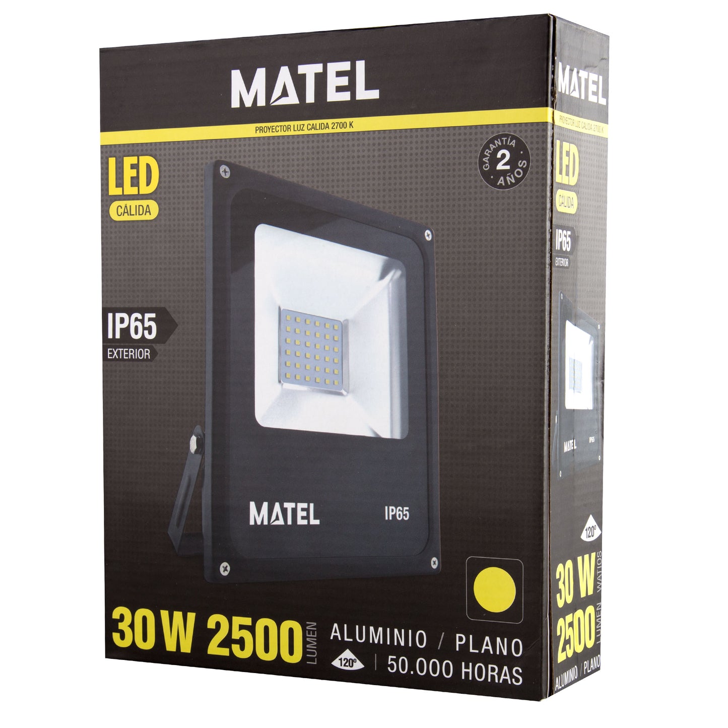BLACK FLAT ALUMINUM LED SPOTLIGHT 10W 20W 30W 50W 70W 100W 150W 200W IP65 230V AC