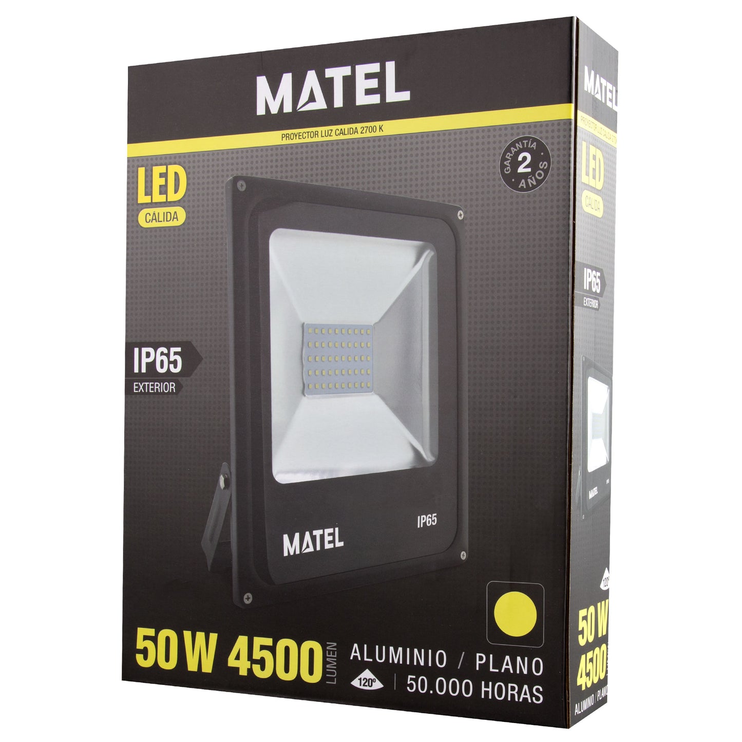 BLACK FLAT ALUMINUM LED SPOTLIGHT 10W 20W 30W 50W 70W 100W 150W 200W IP65 230V AC