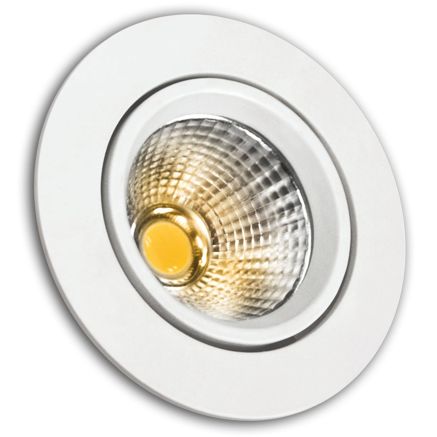 ARO ALUMÍNIO BRANCO PRATA 5W 8W COB LED INTEGRADO 230V AC