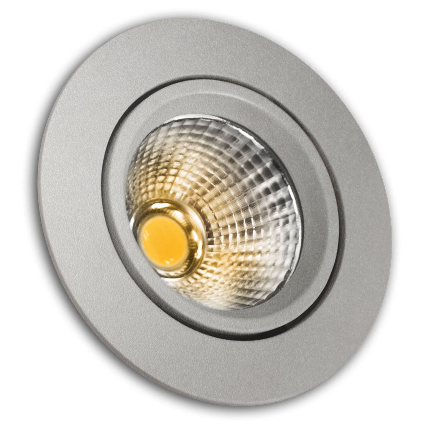 ARO ALUMÍNIO BRANCO PRATA 5W 8W COB LED INTEGRADO 230V AC