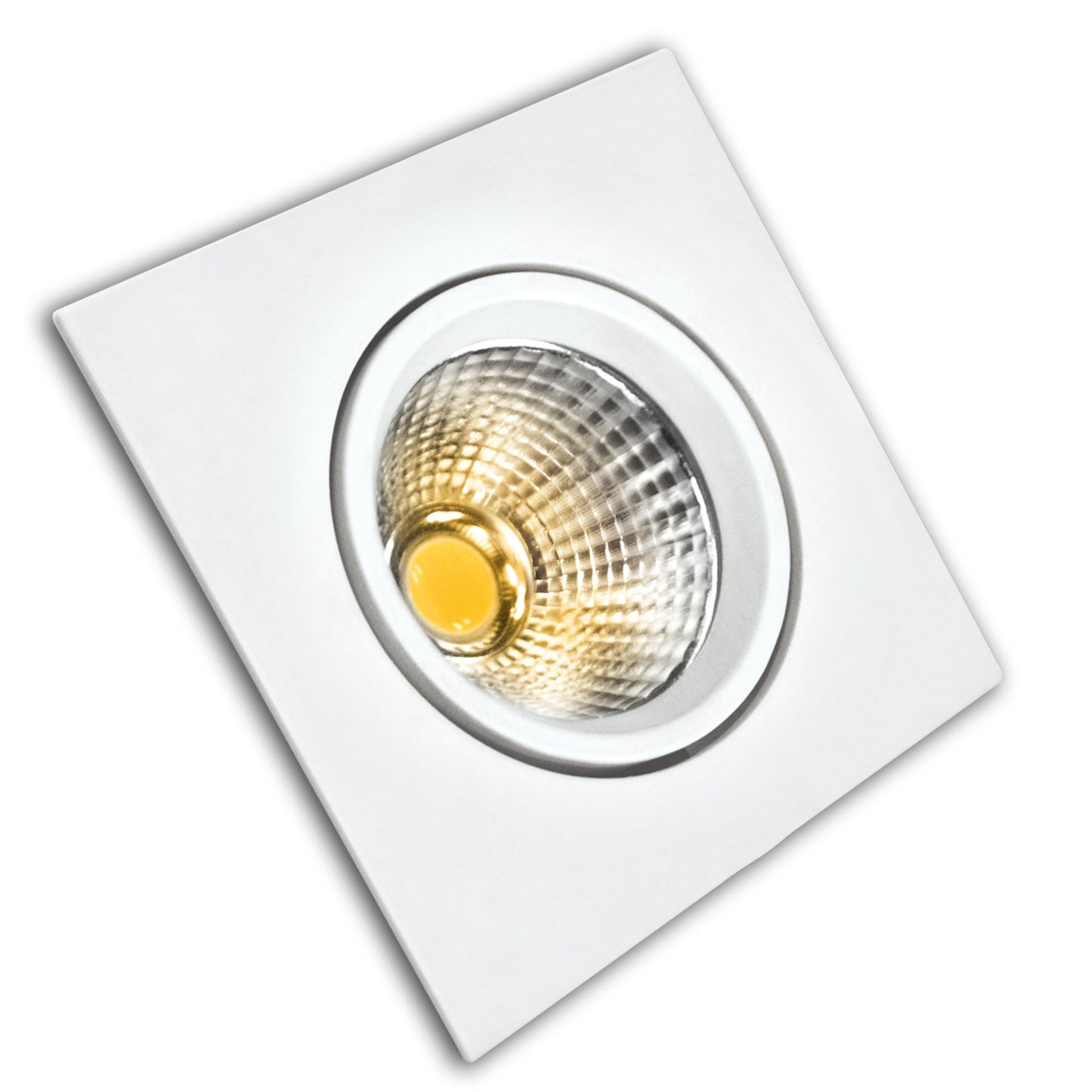 ARO ALUMÍNIO BRANCO PRATA 5W 8W COB LED INTEGRADO 230V AC
