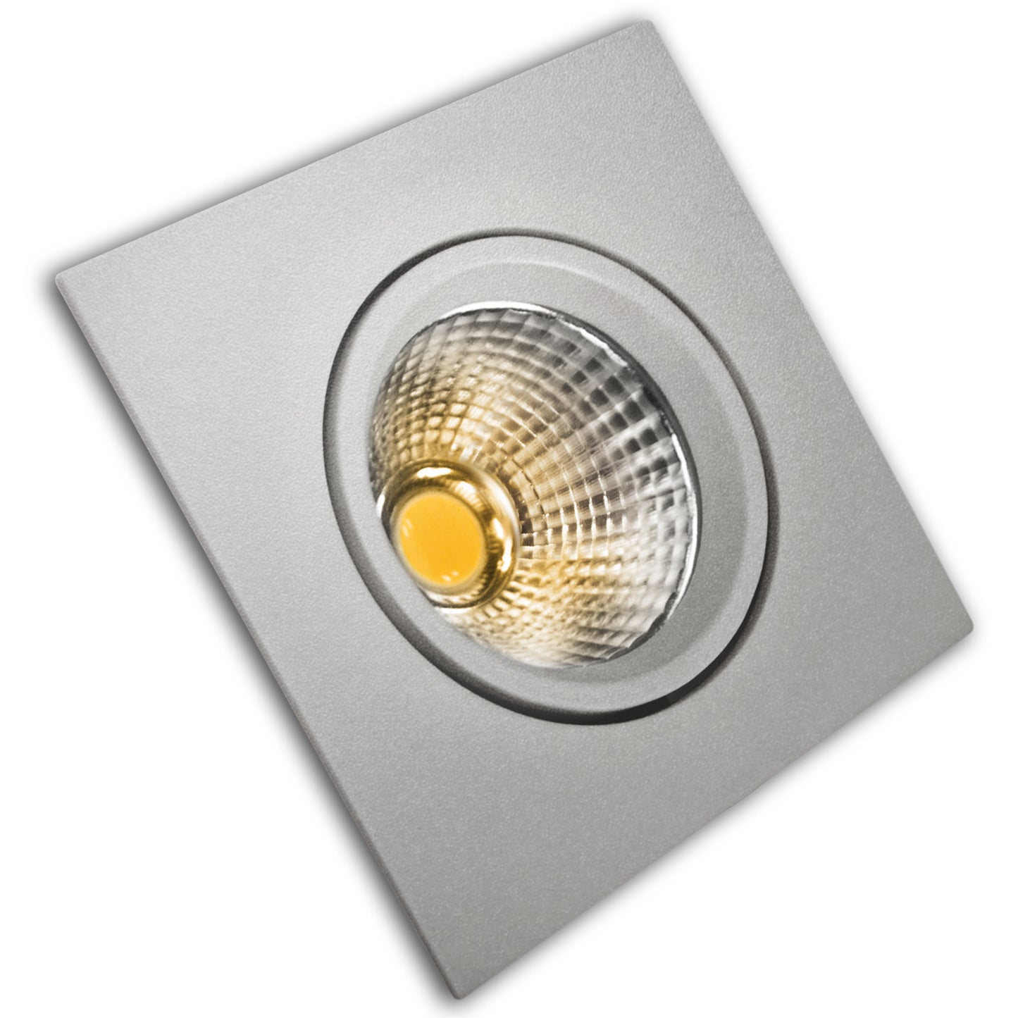 ARO ALUMÍNIO BRANCO PRATA 5W 8W COB LED INTEGRADO 230V AC