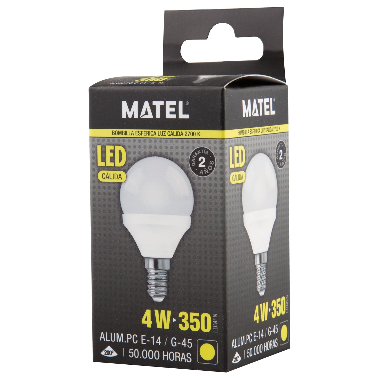 E27 E14 G45 200º 6400 K 4000 K 2700 K 3W 4W 5W 6W 7W 8W 230V AC