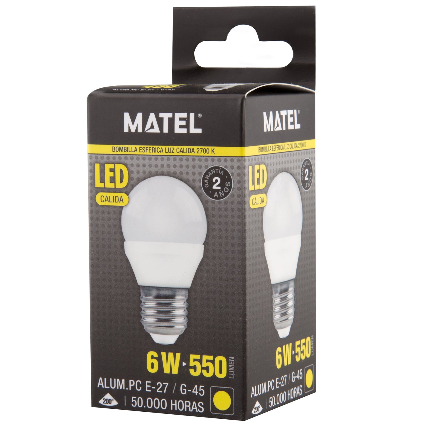 E27 E14 G45 200º 6400 K 4000 K 2700 K 3W 4W 5W 6W 7W 8W 230V AC