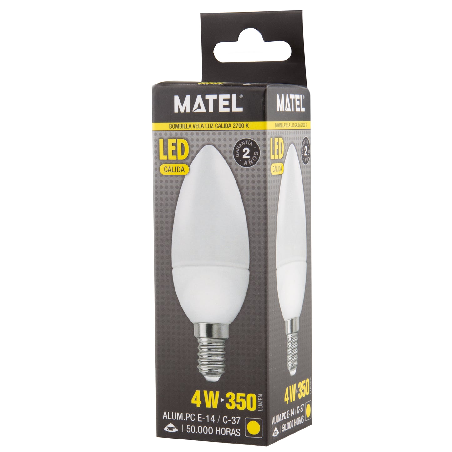 LAMPADA LED VELA E14 E27 DE 3W ATE 8W LUZ FRIA / NEUTRA / QUENTE C37 200º 230V AC