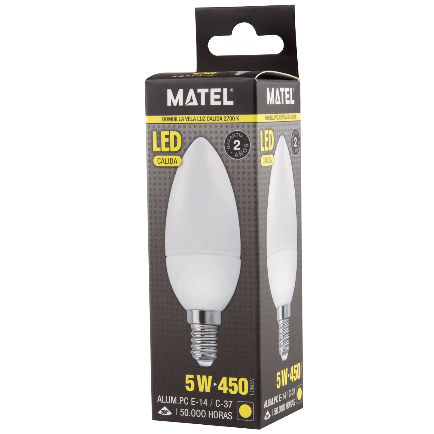 LAMPADA LED VELA E14 E27 DE 3W ATE 8W LUZ FRIA / NEUTRA / QUENTE C37 200º 230V AC