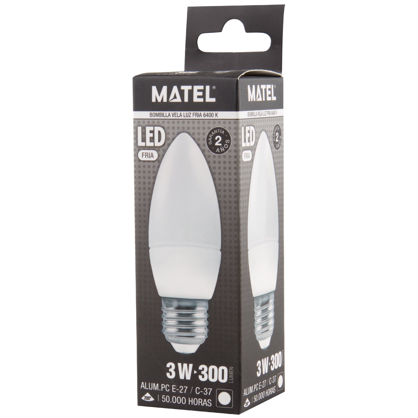 LAMPADA LED VELA E14 E27 DE 3W ATE 8W LUZ FRIA / NEUTRA / QUENTE C37 200º 230V AC