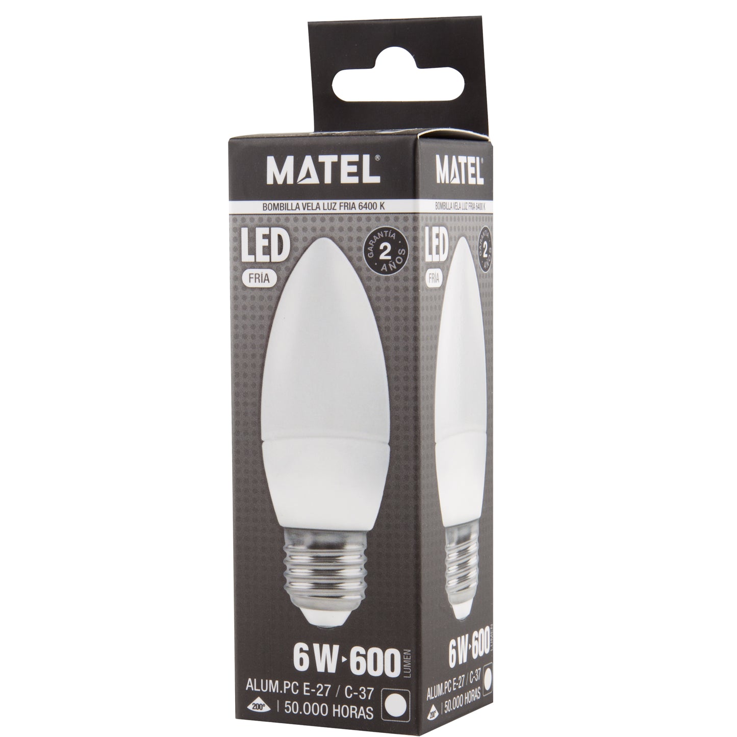 LAMPADA LED VELA E14 E27 DE 3W ATE 8W LUZ FRIA / NEUTRA / QUENTE C37 200º 230V AC