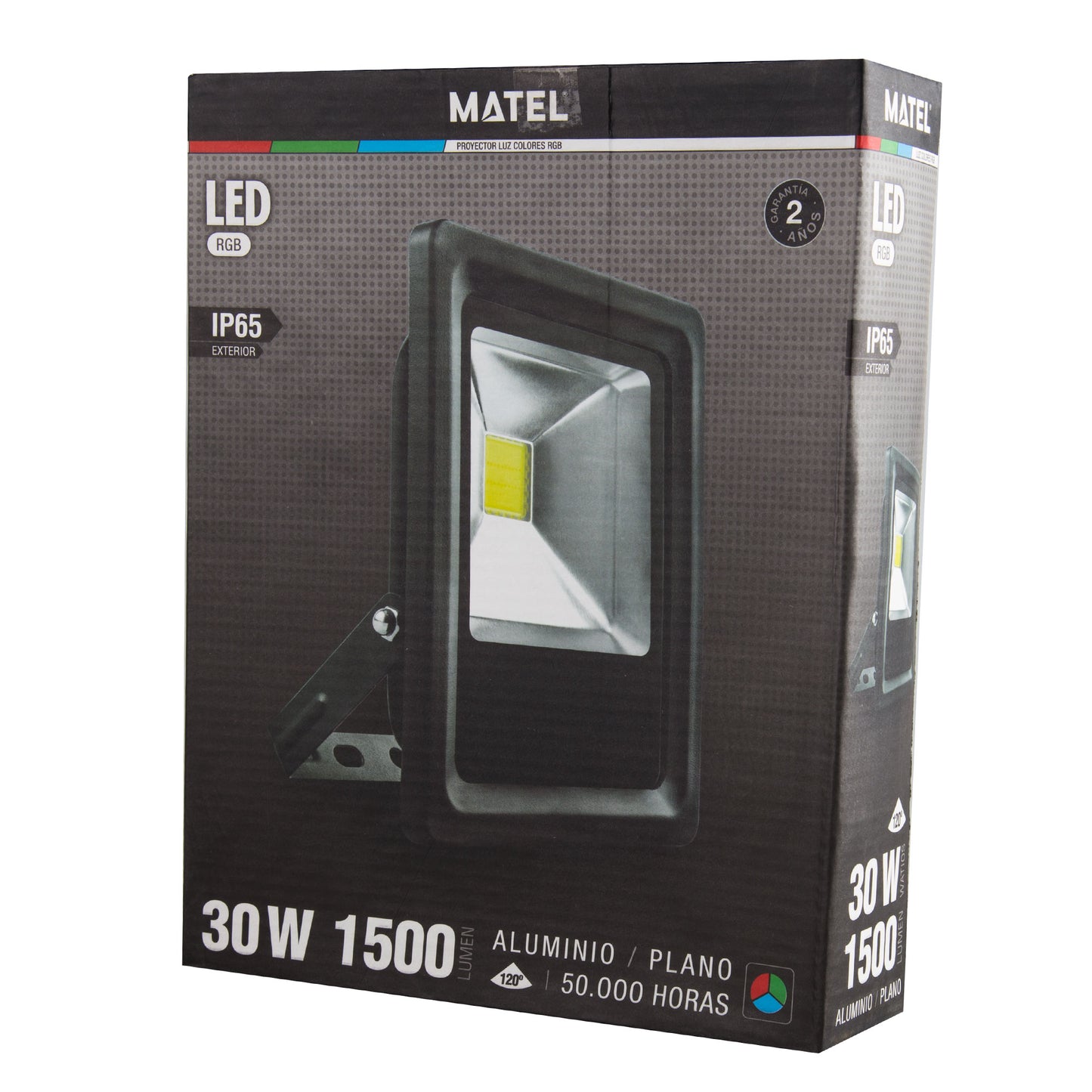 BLACK FLAT ALUMINUM LED SPOTLIGHT 10W 20W 30W 50W 70W 100W 150W 200W IP65 230V AC