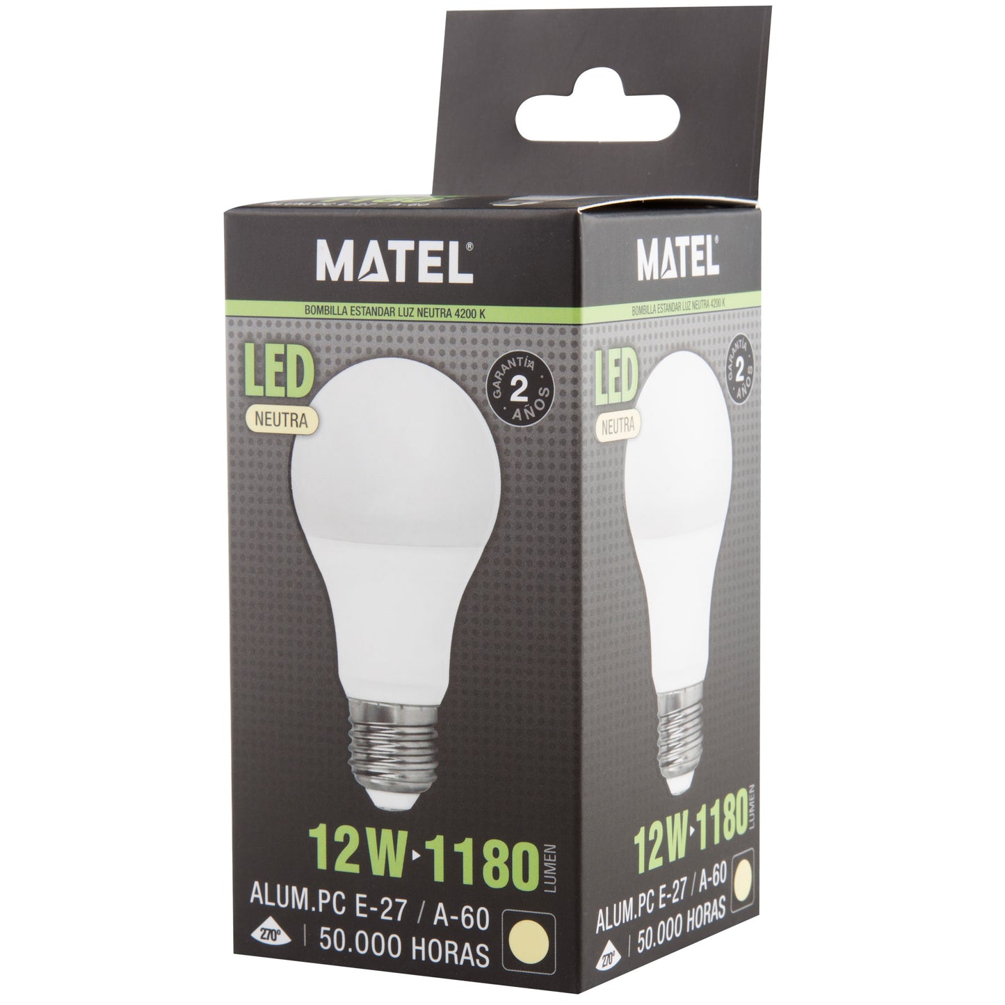 E27 LAMPADA LED NORMAL 270º A60 A120 4W-30W ATE 100LM/W 230V AC