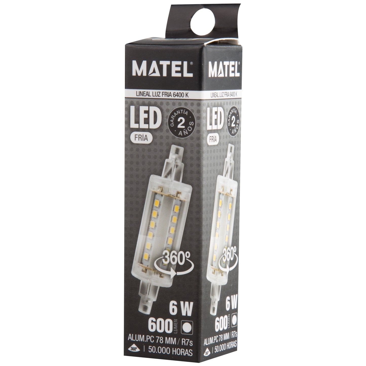 LAMPADA LED LINEAR 78 MM 118 MM 5W 6W 8W 10W 12W 360º R7S 230V AC