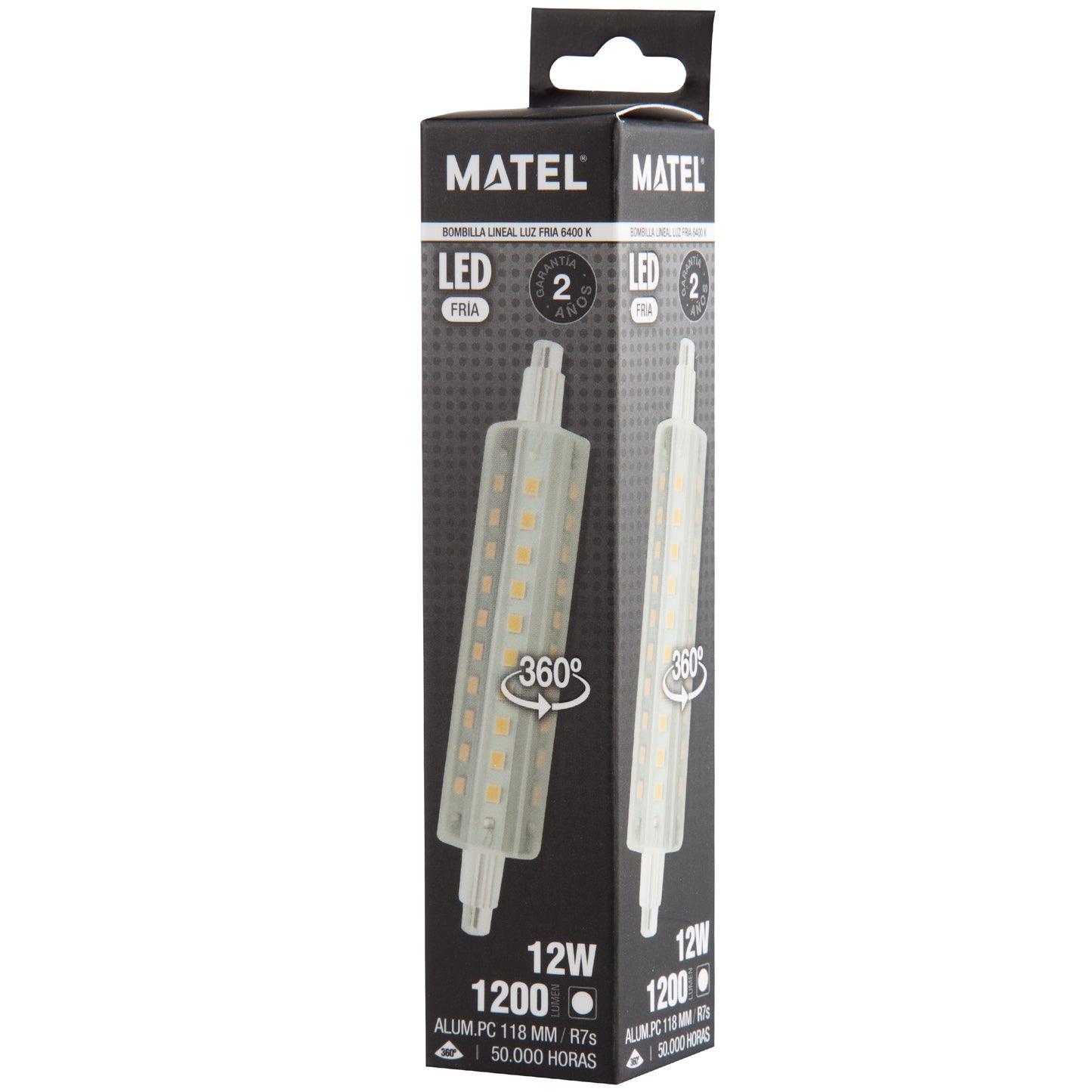 LAMPADA LED LINEAR 78 MM 118 MM 5W 6W 8W 10W 12W 360º R7S 230V AC