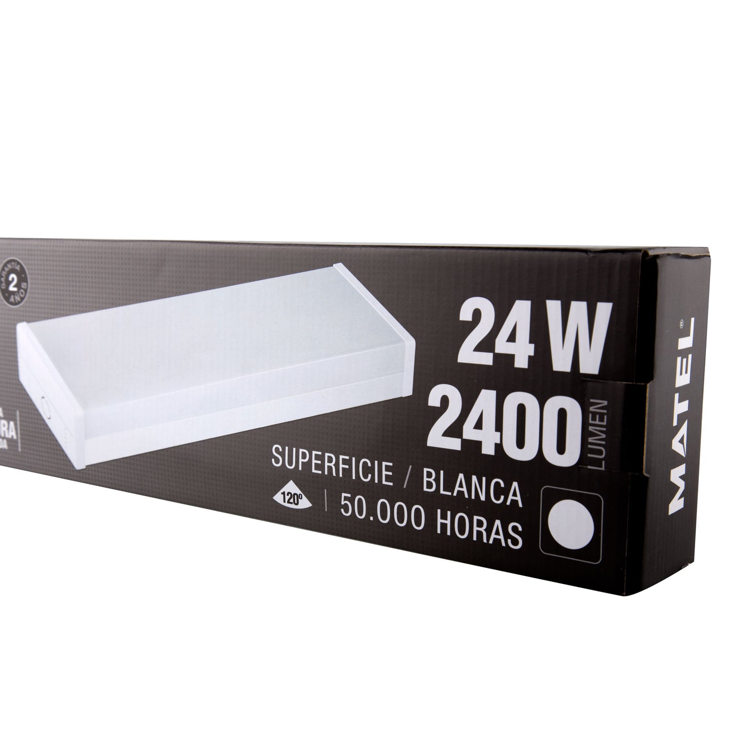ARMADURA LED RECTANGULAR 24W 600MM 48W 1200MM 120º IP20 230V