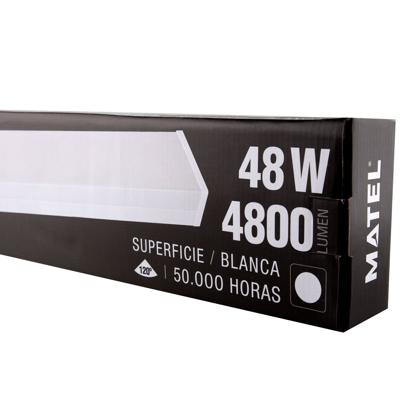 ARMADURA LED RECTANGULAR 24W 600MM 48W 1200MM 120º IP20 230V