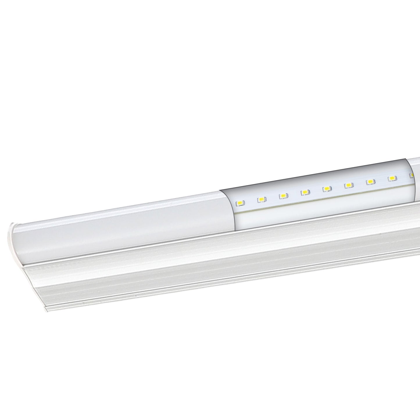 RÈGLE LED INTÉGRÉE 6W 9W 13W 16W ARGENT T5 IP20 160º 230V AC